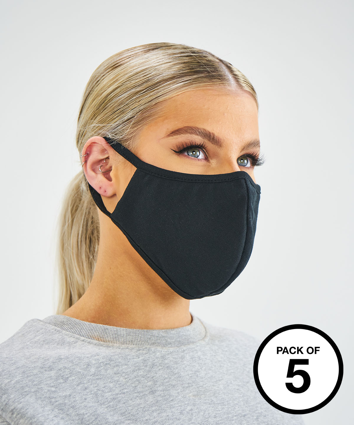 Antimicrobial washable face mask (Pack of 5)